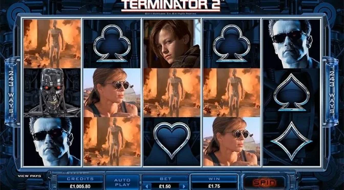 Terminator 2 slot game with multiplier